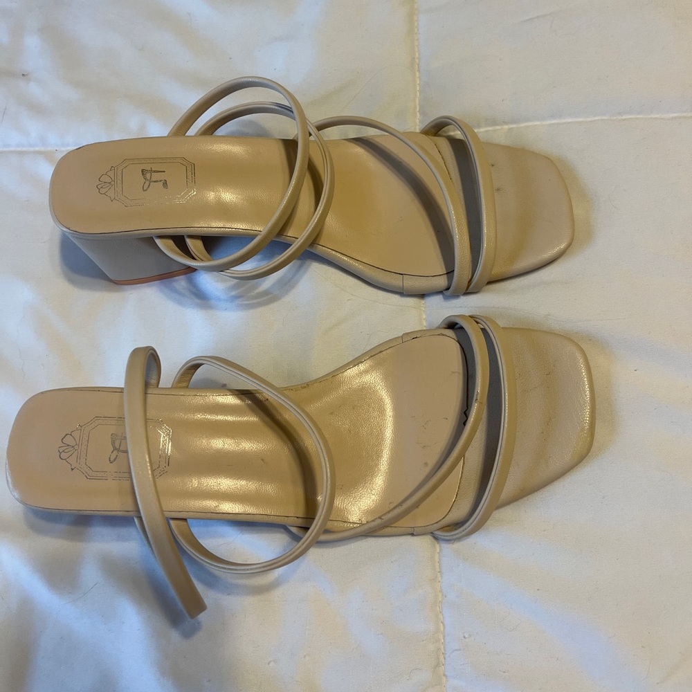 Strappy heeled sandals